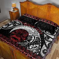 Honour The Treaty New Zealand Personalised Quilt Bed Set Toitu Te Tiriti Indigenous Maori Face