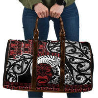 Honour The Treaty New Zealand Personalised Travel Bag Toitu Te Tiriti Indigenous Maori Face - Polynesian Pride