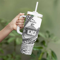 Samoa Mau Movement House Personalised Tumbler With Handle Fa'a Samoa The Samoan Way LT9 - Polynesian Pride