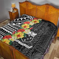 Samoa Tribal Hibiscus Flowers Quilt LT9 - Polynesian Pride