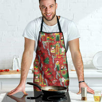 Mele Kalikimaka Pakalana Pikake Lei Apron Hawaiian Rodeo Paniolo Omaomao Palaka - Polynesian Pride