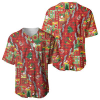 Mele Kalikimaka Pakalana Pikake Lei Baseball Jersey Hawaiian Rodeo Paniolo Omaomao Palaka - Polynesian Pride