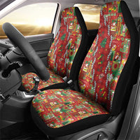 Mele Kalikimaka Pakalana Pikake Lei Car Seat Cover Hawaiian Rodeo Paniolo Omaomao Palaka - Polynesian Pride