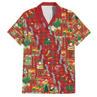 Mele Kalikimaka Pakalana Pikake Lei Family Matching Long Sleeve Bodycon Dress and Hawaiian Shirt Hawaiian Rodeo Paniolo Omaomao Palaka - Polynesian Pride
