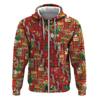 Mele Kalikimaka Pakalana Pikake Lei Hoodie Hawaiian Rodeo Paniolo Omaomao Palaka - Polynesian Pride