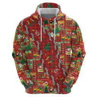 Mele Kalikimaka Pakalana Pikake Lei Hoodie Hawaiian Rodeo Paniolo Omaomao Palaka - Polynesian Pride