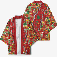 Mele Kalikimaka Pakalana Pikake Lei Kimono Hawaiian Rodeo Paniolo Omaomao Palaka - Polynesian Pride