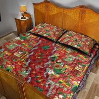 Mele Kalikimaka Pakalana Pikake Lei Quilt Bed Set Hawaiian Rodeo Paniolo Omaomao Palaka - Polynesian Pride