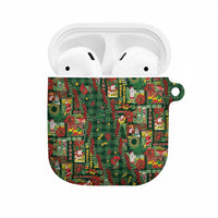 Mele Kalikimaka Pakalana Pikake Lei AirPods Case Hawaiian Rodeo Paniolo Ulaula Palaka - Polynesian Pride