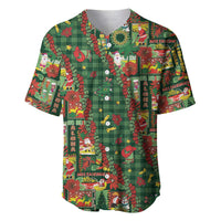 Mele Kalikimaka Pakalana Pikake Lei Baseball Jersey Hawaiian Rodeo Paniolo Ulaula Palaka - Polynesian Pride