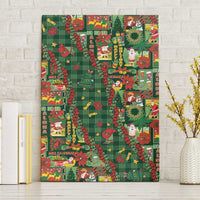 Mele Kalikimaka Pakalana Pikake Lei Canvas Wall Art Hawaiian Rodeo Paniolo Ulaula Palaka - Polynesian Pride