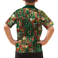 Mele Kalikimaka Pakalana Pikake Lei Family Matching Long Sleeve Bodycon Dress and Hawaiian Shirt Hawaiian Rodeo Paniolo Ulaula Palaka - Polynesian Pride