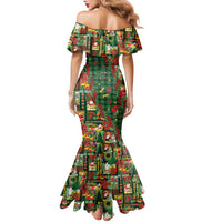 Mele Kalikimaka Pakalana Pikake Lei Family Matching Mermaid Dress and Hawaiian Shirt Hawaiian Rodeo Paniolo Ulaula Palaka - Polynesian Pride