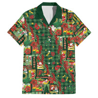 Mele Kalikimaka Pakalana Pikake Lei Family Matching Off The Shoulder Long Sleeve Dress and Hawaiian Shirt Hawaiian Rodeo Paniolo Ulaula Palaka - Polynesian Pride