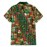 Mele Kalikimaka Pakalana Pikake Lei Family Matching Off Shoulder Short Dress and Hawaiian Shirt Hawaiian Rodeo Paniolo Ulaula Palaka - Polynesian Pride