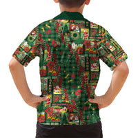 Mele Kalikimaka Pakalana Pikake Lei Family Matching Short Sleeve Bodycon Dress and Hawaiian Shirt Hawaiian Rodeo Paniolo Ulaula Palaka - Polynesian Pride