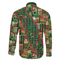 Mele Kalikimaka Pakalana Pikake Lei Family Matching Short Sleeve Bodycon Dress and Hawaiian Shirt Hawaiian Rodeo Paniolo Ulaula Palaka - Polynesian Pride