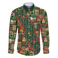 Mele Kalikimaka Pakalana Pikake Lei Family Matching Tank Maxi Dress and Hawaiian Shirt Hawaiian Rodeo Paniolo Ulaula Palaka - Polynesian Pride