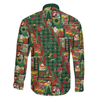 Mele Kalikimaka Pakalana Pikake Lei Family Matching Tank Maxi Dress and Hawaiian Shirt Hawaiian Rodeo Paniolo Ulaula Palaka - Polynesian Pride
