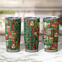 Mele Kalikimaka Pakalana Pikake Lei Tumbler Cup Hawaiian Rodeo Paniolo Ulaula Palaka - Polynesian Pride