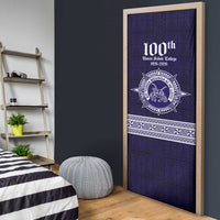 Tonga Queen Salote College 100 years Door Cover QSC 1926-2026 Tongan Pattern