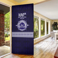 Tonga Queen Salote College 100 years Door Cover QSC 1926-2026 Tongan Pattern