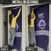 Tonga Queen Salote College 100 years Door Cover QSC 1926-2026 Tongan Pattern