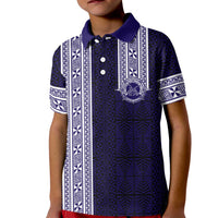 Tonga Queen Salote College 100 years Kid Polo Shirt QSC 1926-2026 Tongan Pattern