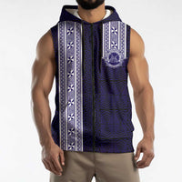 Tonga Queen Salote College 100 years Sleeveless Zip Hoodie QSC 1926-2026 Tongan Pattern LT9 - Polynesian Pride