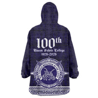 Tonga Queen Salote College 100 years Wearable Blanket Hoodie QSC 1926-2026 Tongan Pattern