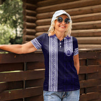 Tonga Queen Salote College 100 years Women Polo Shirt QSC 1926-2026 Tongan Pattern