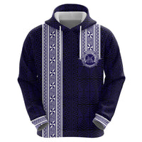 Tonga Queen Salote College 100 years Zip Hoodie QSC 1926-2026 Tongan Pattern LT9 - Polynesian Pride