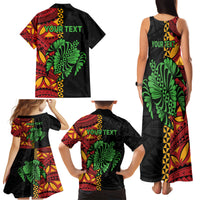 Personalised Tonga Emancipation Day Family Matching Tank Maxi Dress and Hawaiian Shirt Puleanga Fakatui O Since 1970