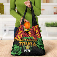 Personalised Tonga Emancipation Day Grocery Bag Puleanga Fakatui O Since 1970