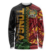 Personalised Tonga Emancipation Day Long Sleeve Shirt Puleanga Fakatui O Since 1970 LT9 Unisex Red - Polynesian Pride