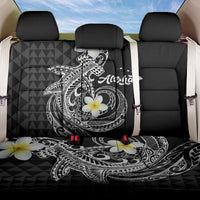Aloha Hammerhead Shark Back Car Seat Cover Black Hawaiian Kakau Tribal Tattoo LT9 One Size Black - Polynesian Pride