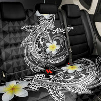 Aloha Hammerhead Shark Back Car Seat Cover Black Hawaiian Kakau Tribal Tattoo LT9 - Polynesian Pride