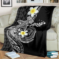 Aloha Hammerhead Shark Blanket Black Hawaiian Kakau Tribal Tattoo LT9 - Polynesian Pride