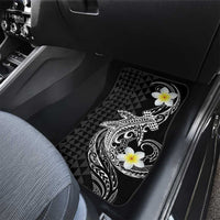 Aloha Hammerhead Shark Car Mats Black Hawaiian Kakau Tribal Tattoo