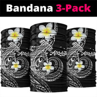 Aloha Hammerhead Shark Neck Gaiter Black Hawaiian Kakau Tribal Tattoo - Polynesian Pride