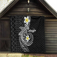 Aloha Hammerhead Shark Quilt Black Hawaiian Kakau Tribal Tattoo