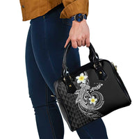 Aloha Hammerhead Shark Shoulder Handbag Black Hawaiian Kakau Tribal Tattoo LT9 - Polynesian Pride