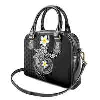 Aloha Hammerhead Shark Shoulder Handbag Black Hawaiian Kakau Tribal Tattoo LT9 - Polynesian Pride
