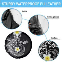 Aloha Hammerhead Shark Spare Tire Cover Black Hawaiian Kakau Tribal Tattoo