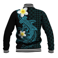 Aloha Hammerhead Shark Baseball Jacket Calypso Hawaiian Kakau Tribal Tattoo