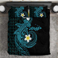 Aloha Hammerhead Shark Bedding Set Calypso Hawaiian Kakau Tribal Tattoo LT9 Blue - Polynesian Pride