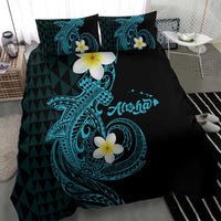 Aloha Hammerhead Shark Bedding Set Calypso Hawaiian Kakau Tribal Tattoo LT9 - Polynesian Pride