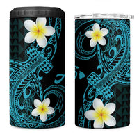 Aloha Hammerhead Shark 4 in 1 Can Cooler Tumbler Calypso Hawaiian Kakau Tribal Tattoo