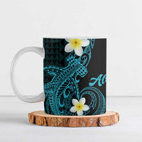Aloha Hammerhead Shark Ceramic Mug Calypso Hawaiian Kakau Tribal Tattoo LT9 Blue - Polynesian Pride