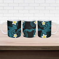 Aloha Hammerhead Shark Ceramic Mug Calypso Hawaiian Kakau Tribal Tattoo LT9 - Polynesian Pride